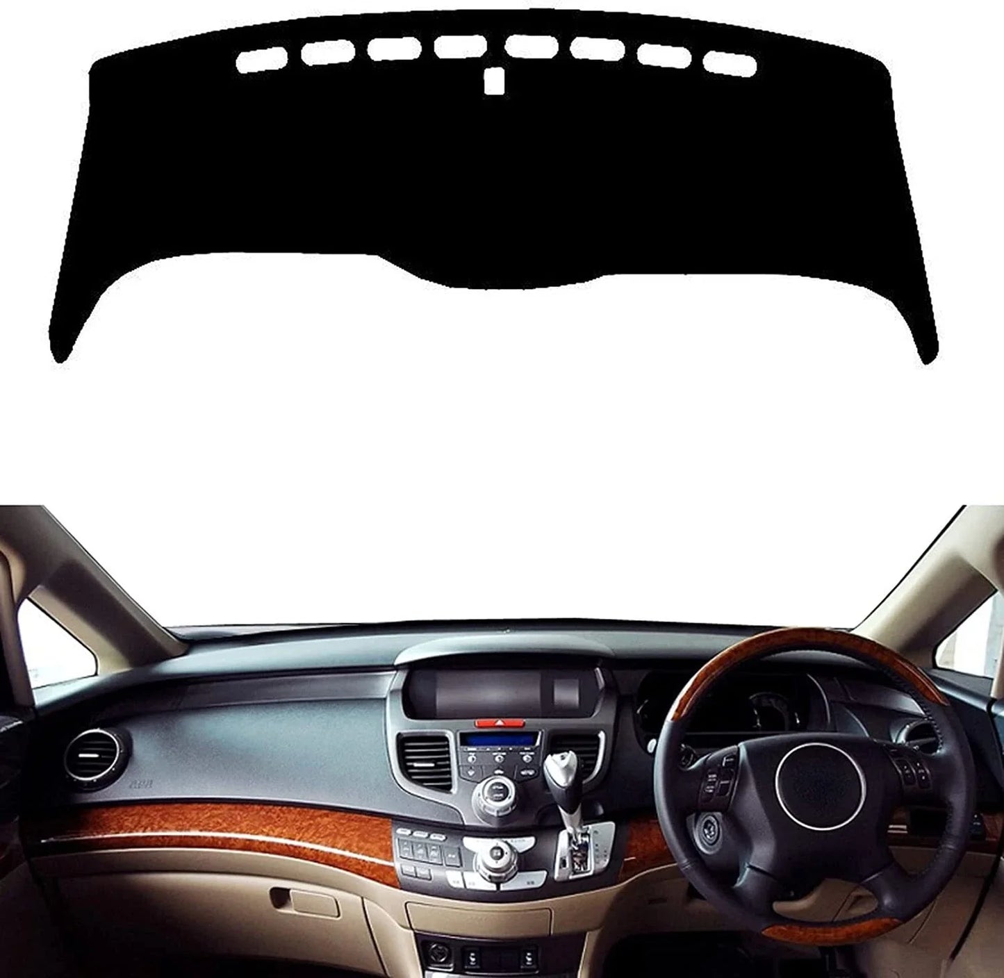 Non-Slip Dash Mat for Honda Odyssey RB1 RB2 2004-2008 Dashboard Cover Black