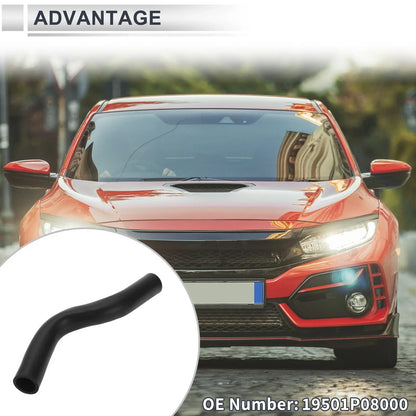 Radiator Coolant Hose for Honda Civic (1992-2000) Rubber Black 1 x Piece