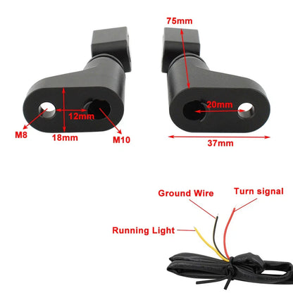 Mini Turn Signal Light Indicator Lamp for T100 T120 Street Twin Bobber (2016-2023)