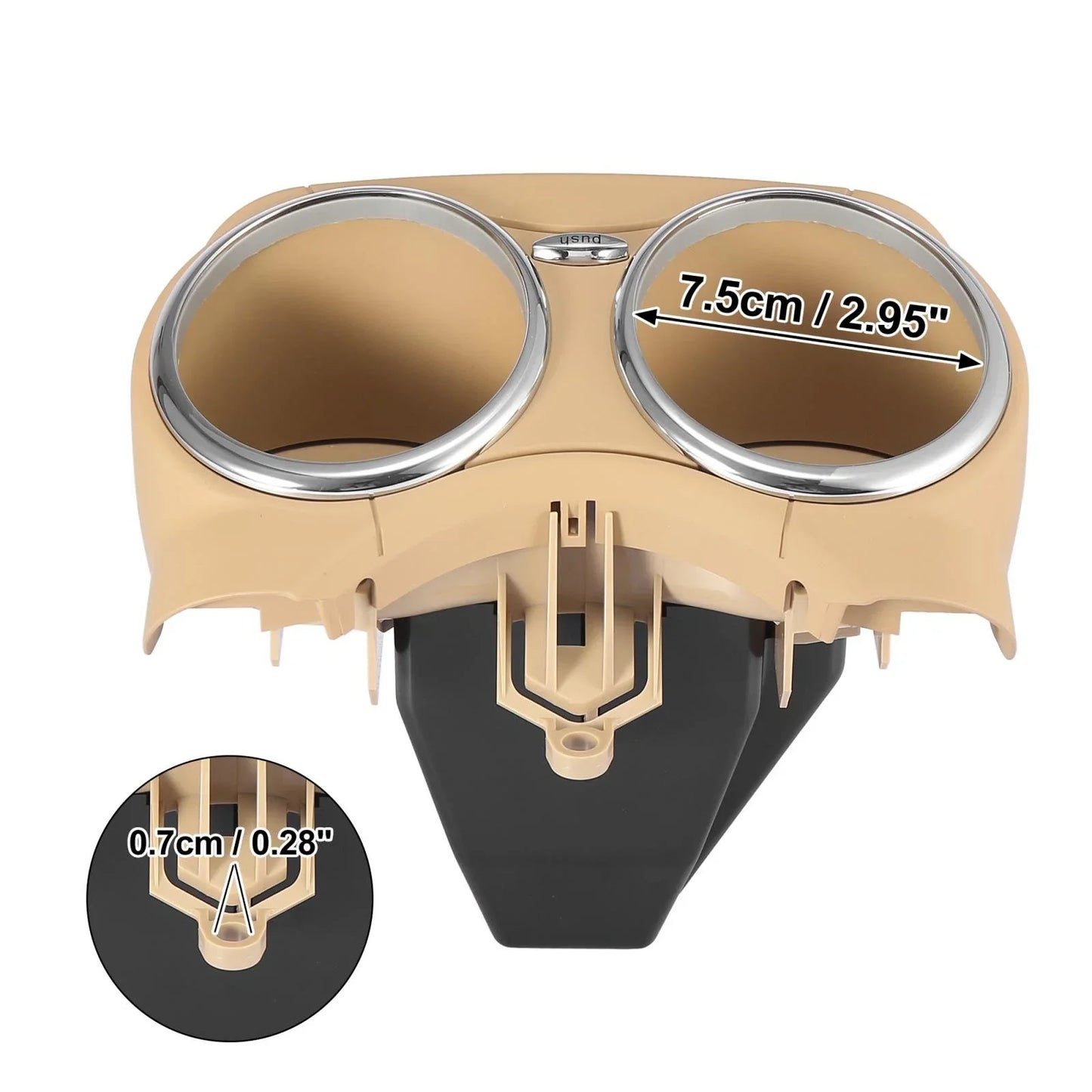 Beige Cup Holder Bracket for Mercedes CLS550 CLS63 AMG (2007-2011)