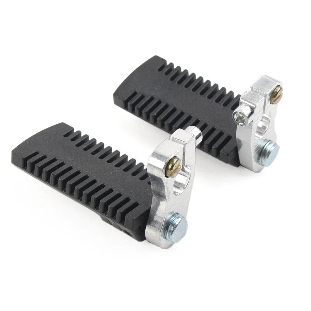 Footrest Pegs Pedal w/Clamp for 43cc 47cc 49cc Pocket Dirt Bike Mini ATV