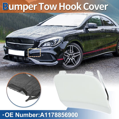 Front Car Bumper Tow Hook Cover for Mercedes-Benz CLA250 (2014-2019) White