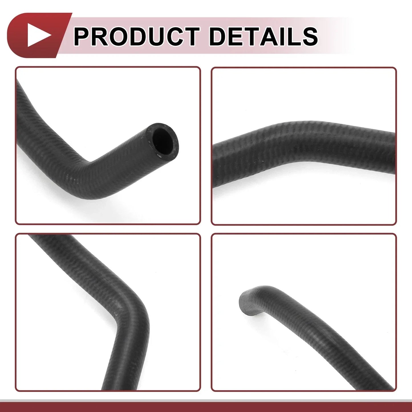 Radiator Coolant Hose for Honda CR-V 2.4L (2002-2006) Rubber Black