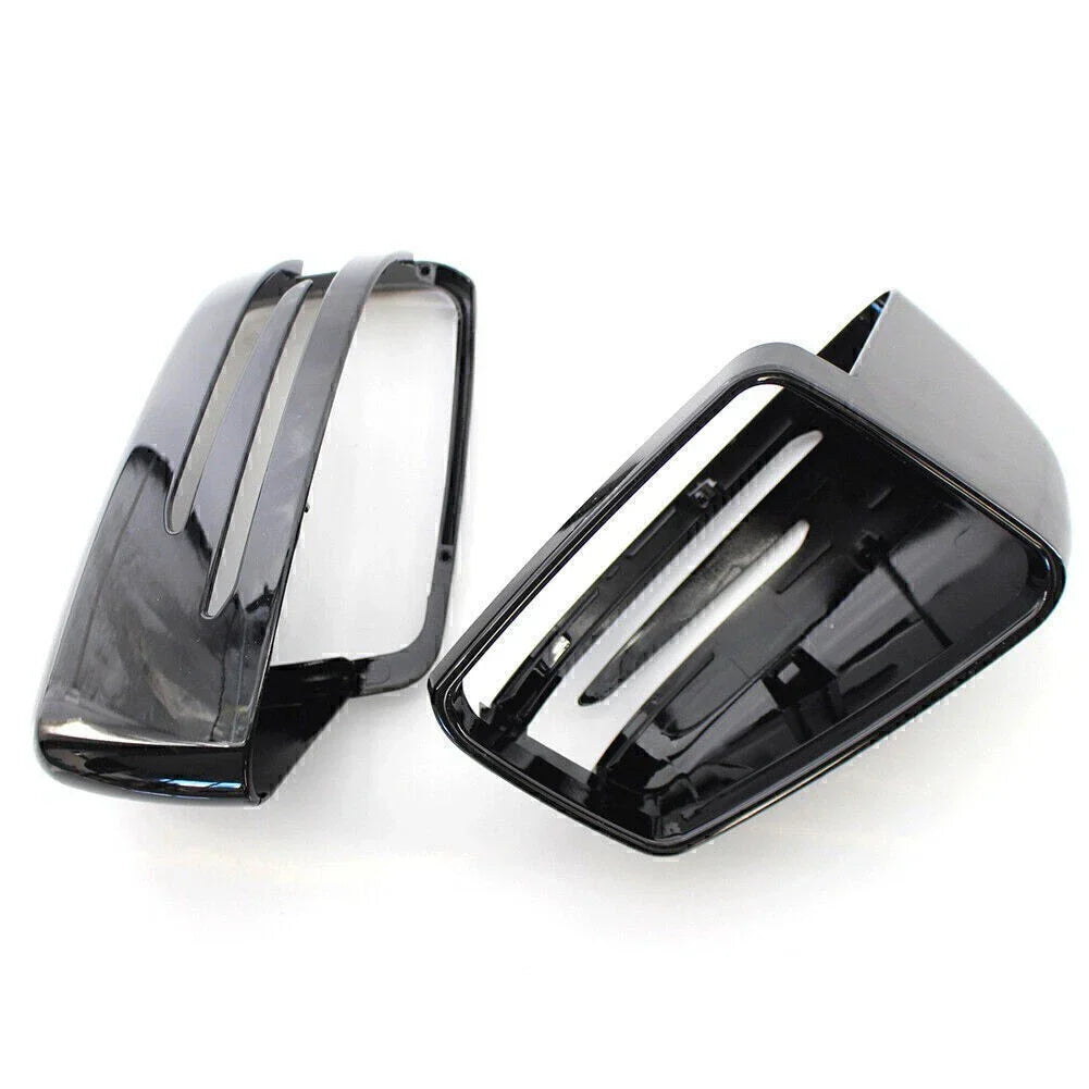 Gloss Black Rearview Mirror Covers for Mercedes Benz E/C/S W212 W204 W221 (N/A)