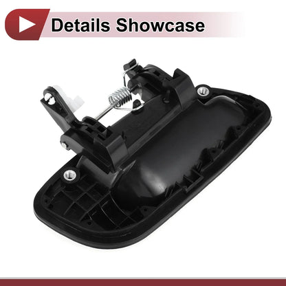 Exterior Door Handle for Hyundai Elantra Rear Left Black ABS (2011-2016)