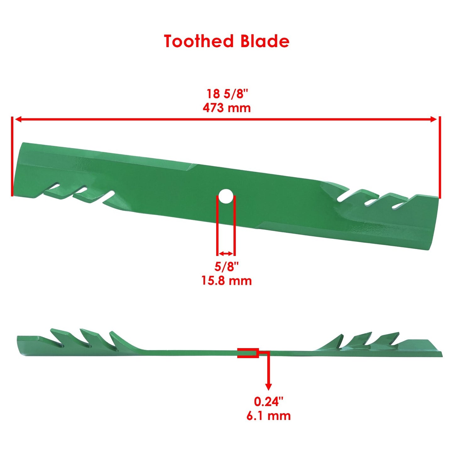 Deck Blade 54 Inch Replacement with Bolt Kit for Bad Boy Rebel (2014–2025)