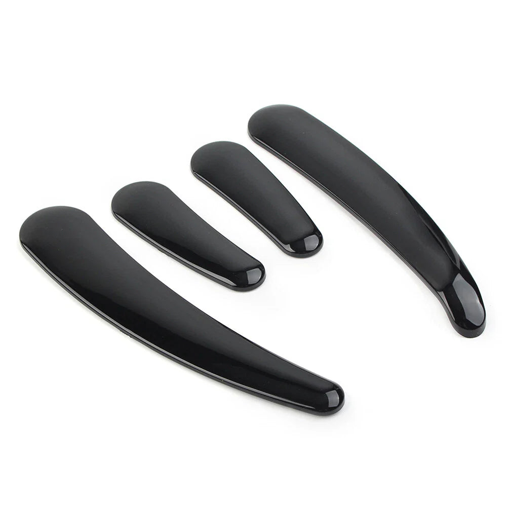4 Pcs Curved Swingarm Frame Inserts for Harley Softail 2008-2023 Black