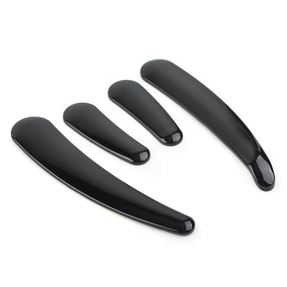 4 Pcs Curved Swingarm Frame Inserts for Harley Softail 2008-2023 Black