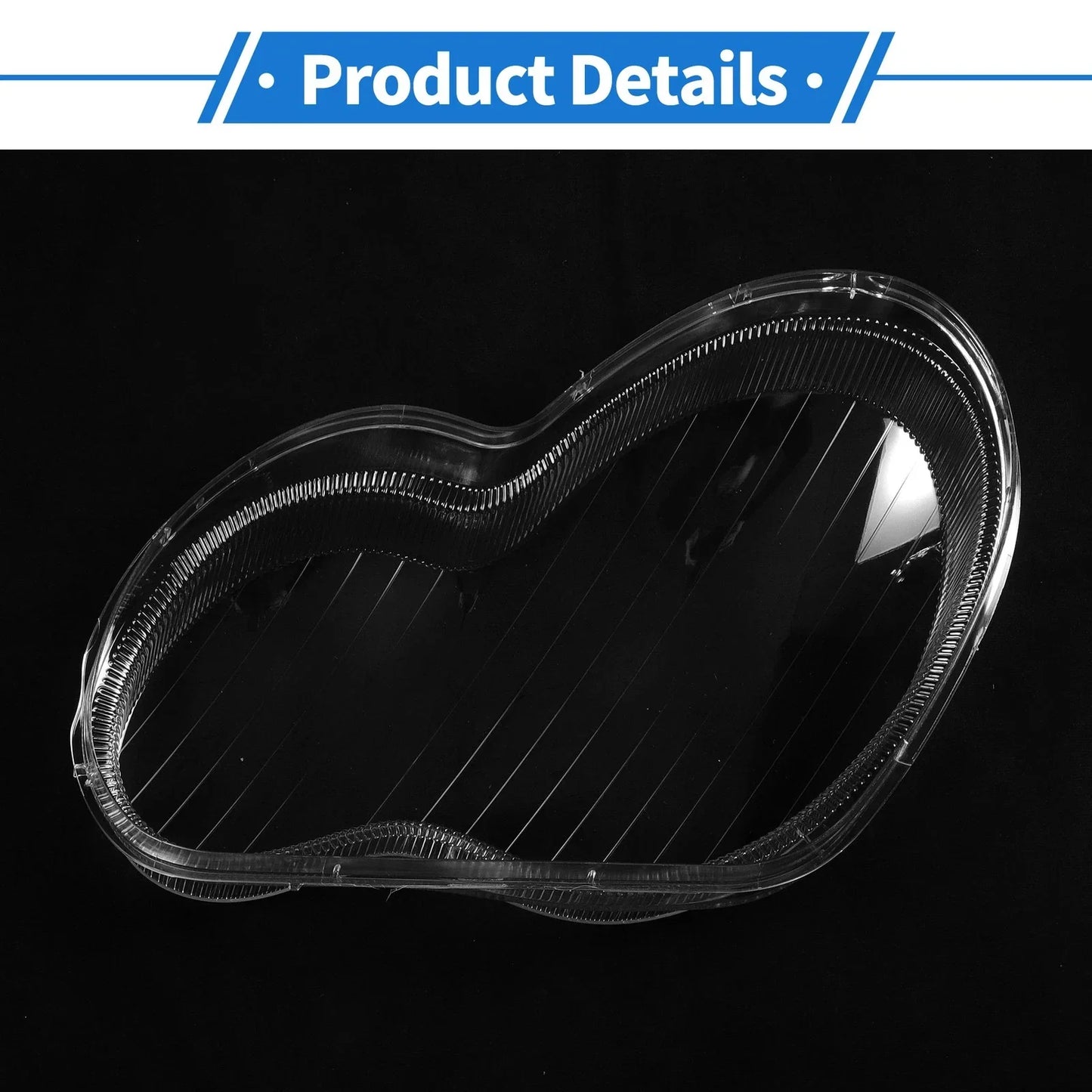 Car Front Right Headlight Lens Cover for Mercedes-Benz C-Class (2001-2017)