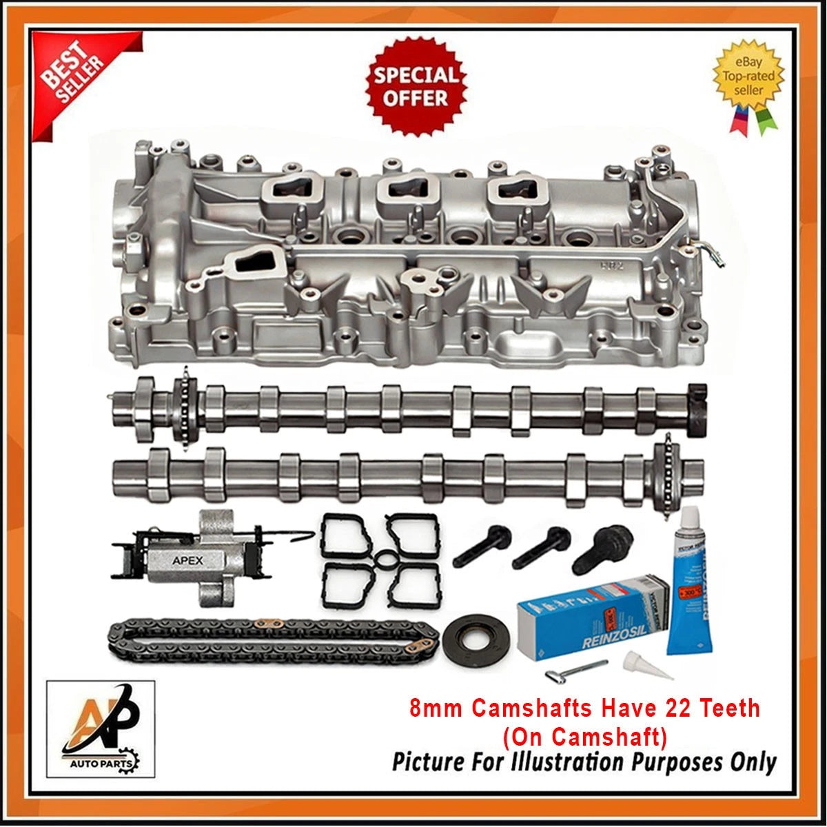 Cam Carrier Timing Chain Kit Replacement for Peugeot 1.5 BlueHDi (2015–2020)