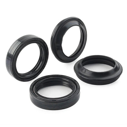 4 x Black Oil Seals Dust Seals for Front Fork Damper Shock Absorber (All Years)