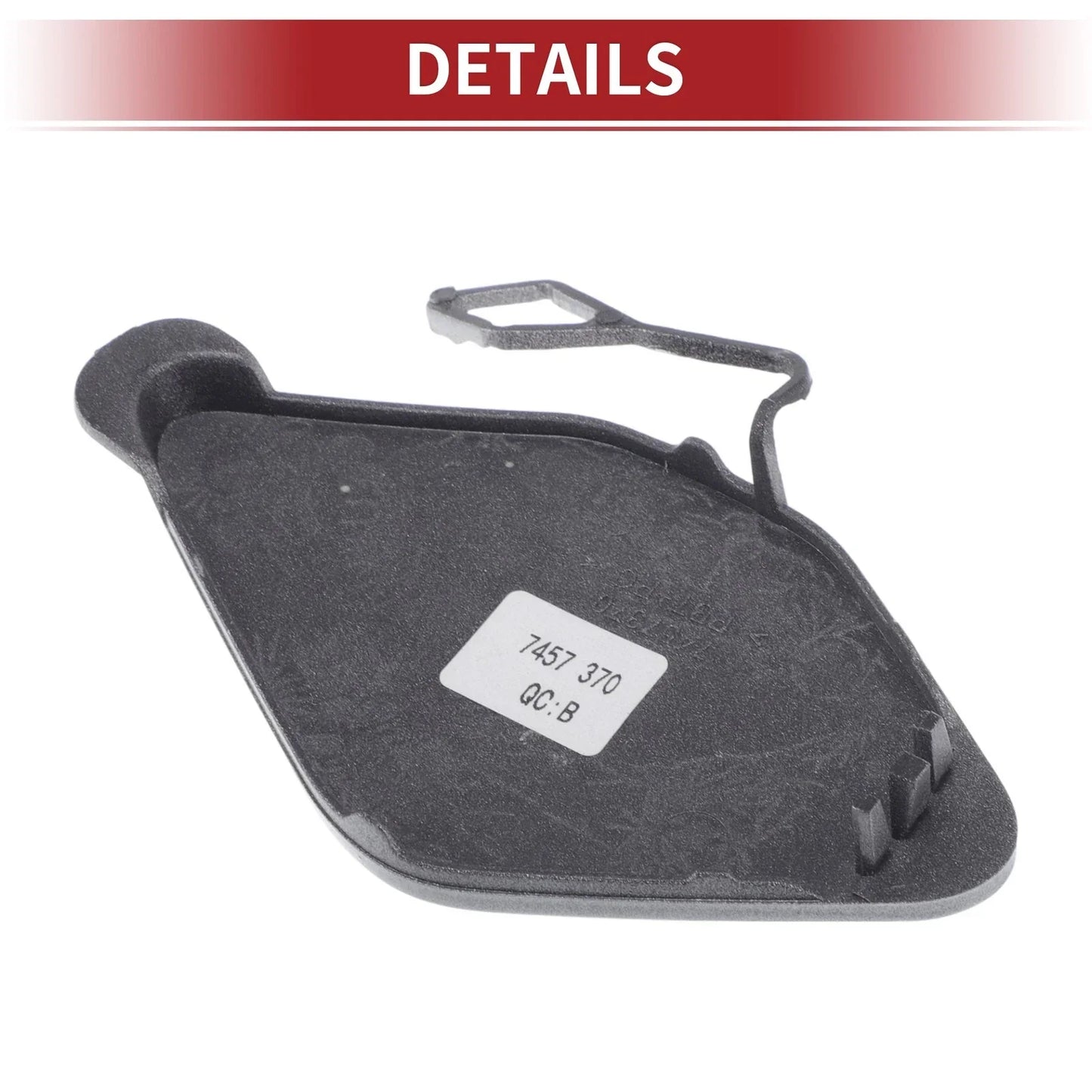 Tow Hook Cover for BMW 320i (2016-2018) Silver Tone
