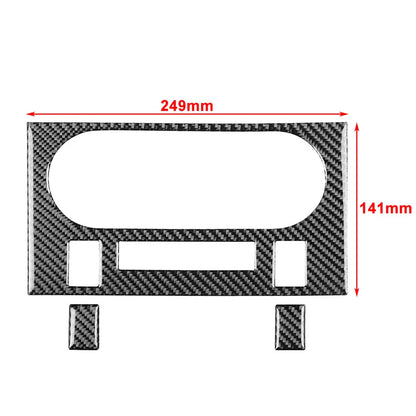 3 x Carbon Fiber AC Panel Cover Trims for Dodge Challenger (2008-2014)