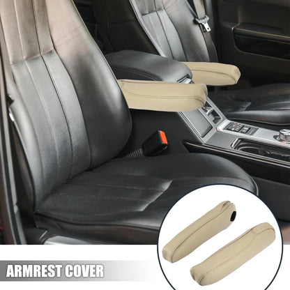 Front Seat Armrest Covers for Honda Odyssey 2005-2010 - 1 Pair Beige