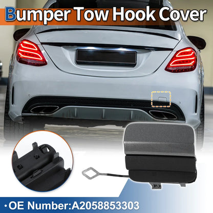 Rear Tow Hook Cover for Mercedes-Benz C-Class (2015-2023) - Grey
