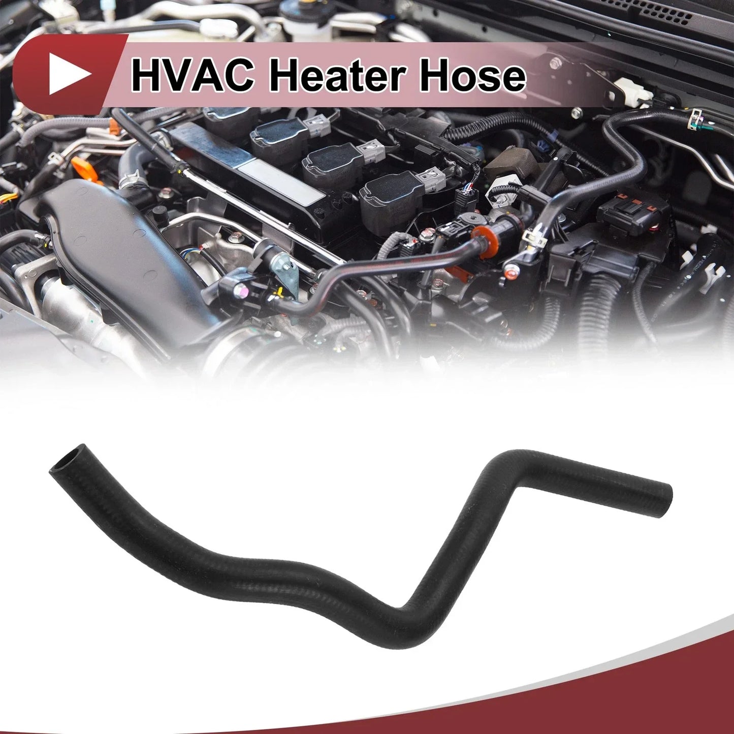 Heater Hose for Honda Civic 1.8L 2006-2011 Rubber Black 1 x Piece