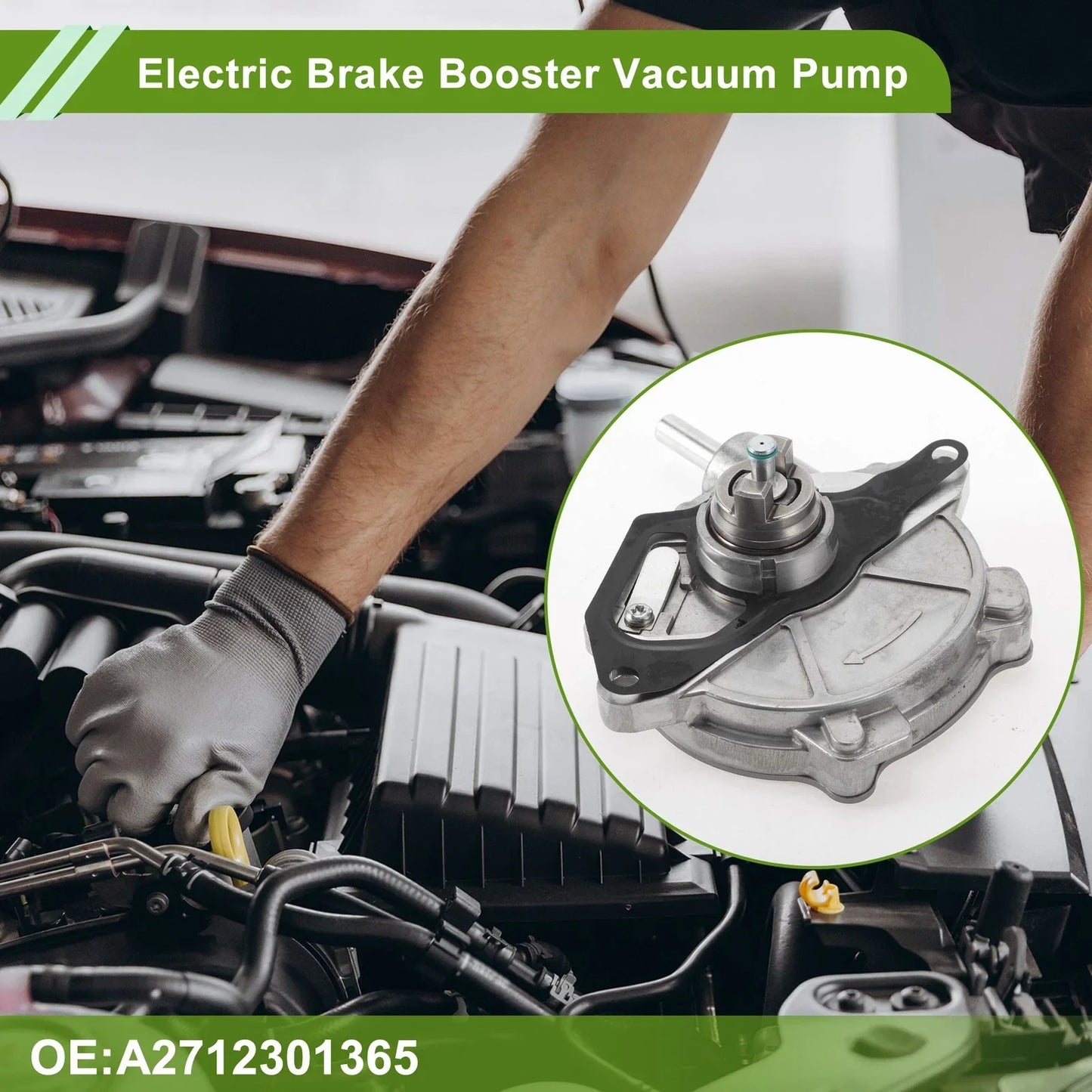 Brake Vacuum Pump for Mercedes-Benz C250 Base Coupe 2-Door (2012-2015)