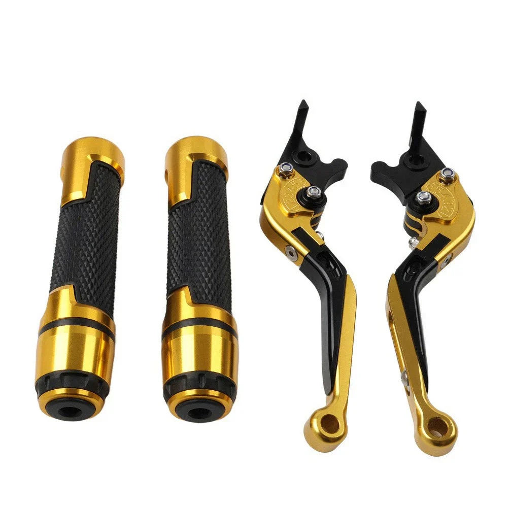 CNC Folding Extendable Brake Clutch Lever Grip Set for Honda VFR1200 (2010-2016)