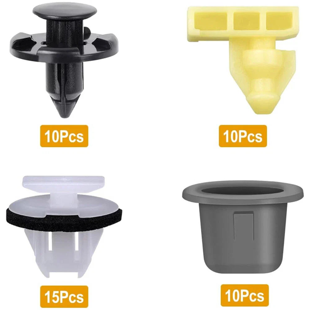 45 Pcs Fender Flare Clips & Wheel Well Clamps for Nissan