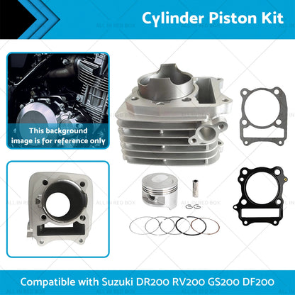 66mm Cylinder Piston Top End Kit for Suzuki DR200 RV200 GS200 DF200 SP200