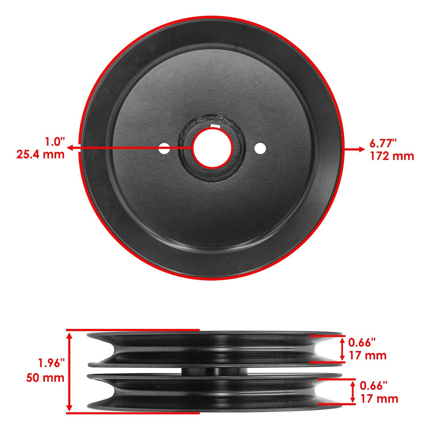 Deck Pulley Replacement for Gravely PM160 ZT2660 ZT2760 (1991–2012)