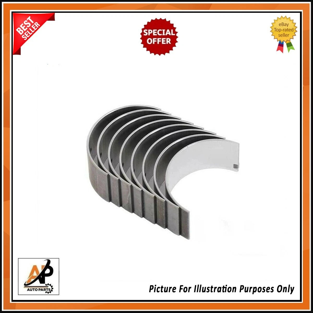 Big End Con Rod Bearings Set Replacement for Jaguar XE 2.0 Diesel (2017–2019)