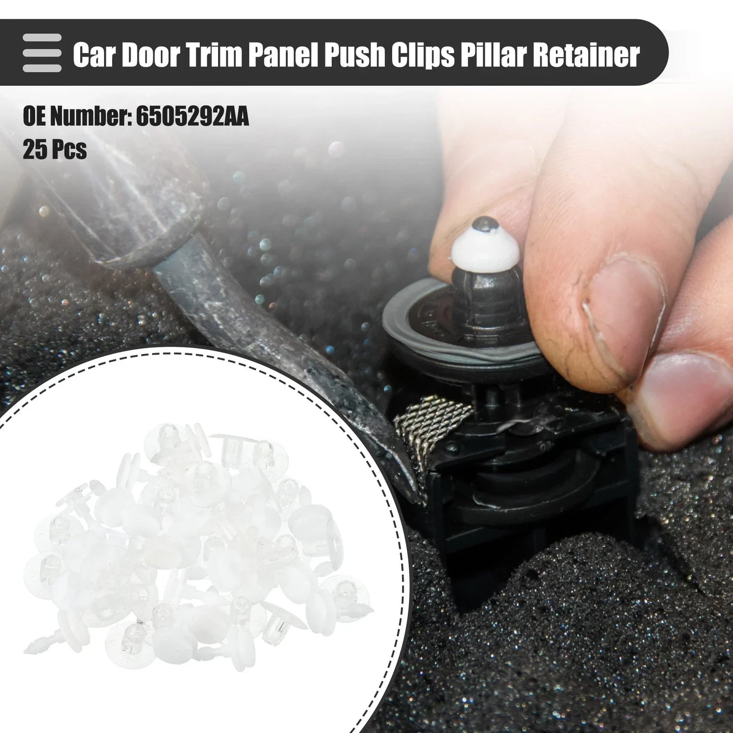 25 x Car Door Trim Panel Push Clips for Dodge