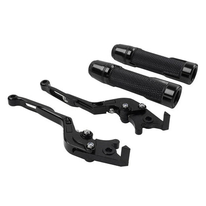 Folding Extendable Brake Clutch Lever Grip Set for Kawasaki ZX6R ZX9R (2000-2002)
