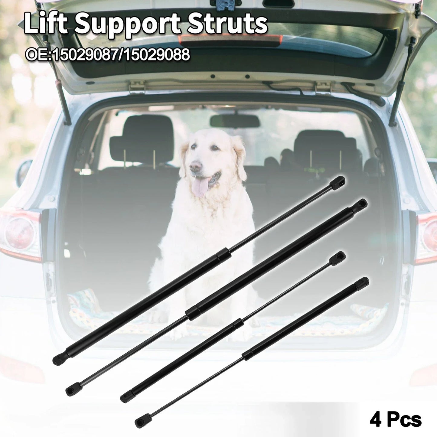 Rear Window Glass & Lift Supports for Chevrolet Suburban 1500 (2007-2014)