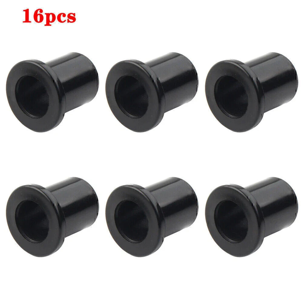 16 x Black Front & Rear Suspension Bushings for Arctic Cat (Various Years)
