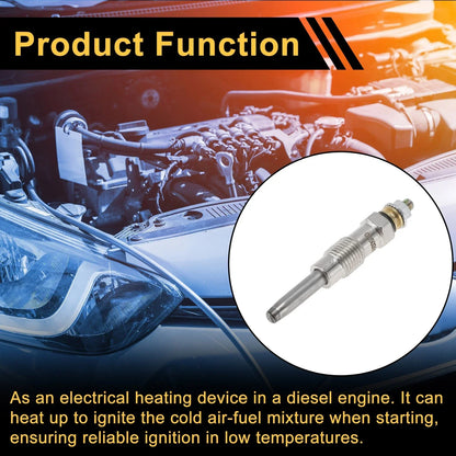 Glow Plug for Diesel Engine - Silver Tone Steel (250201039)