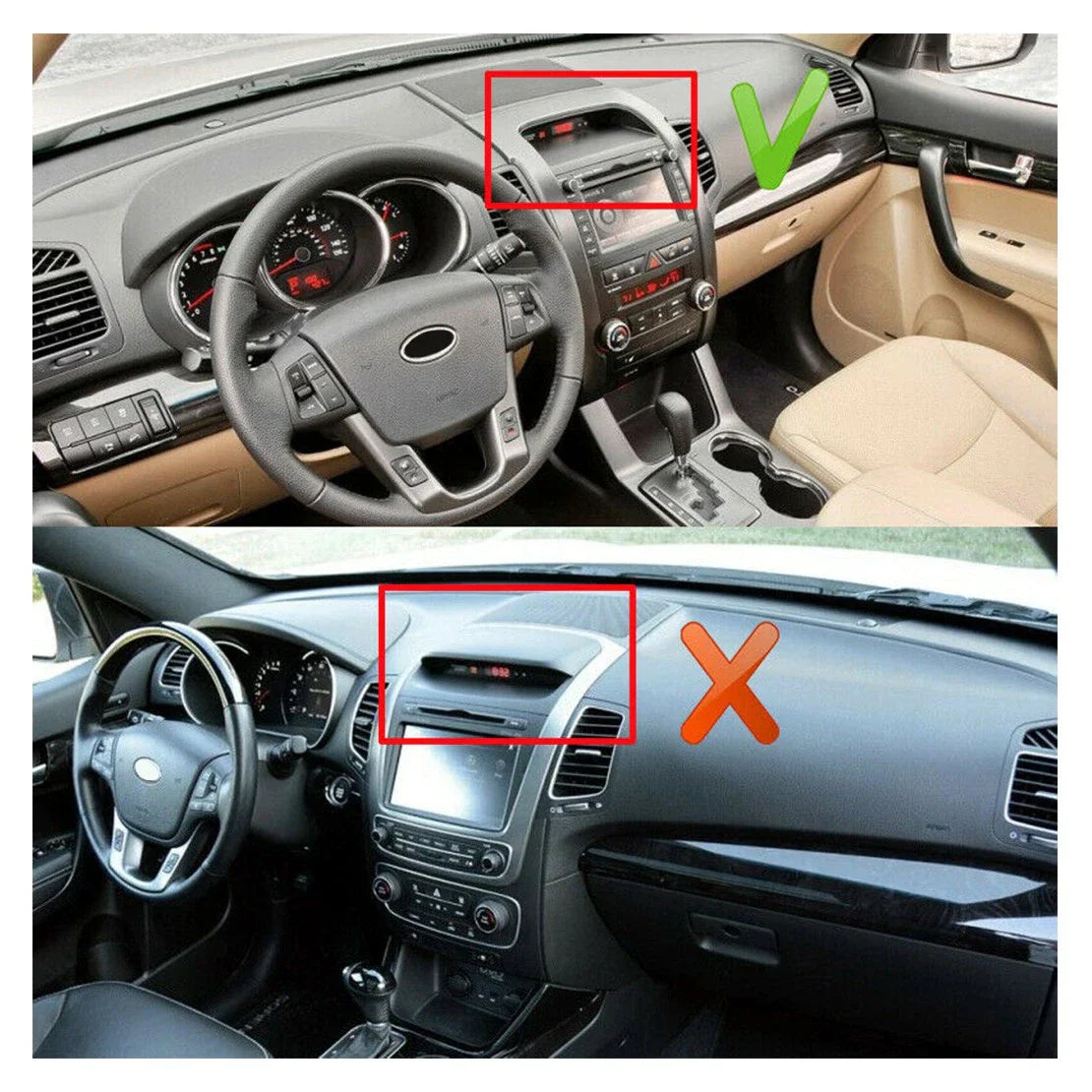 Dash Mat Sun Shade Pad for Kia Sorento (2009-2012)
