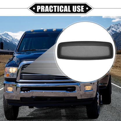 Front Grille Assembly for Dodge Ram 1500 2009-2010 Durable Matte Black