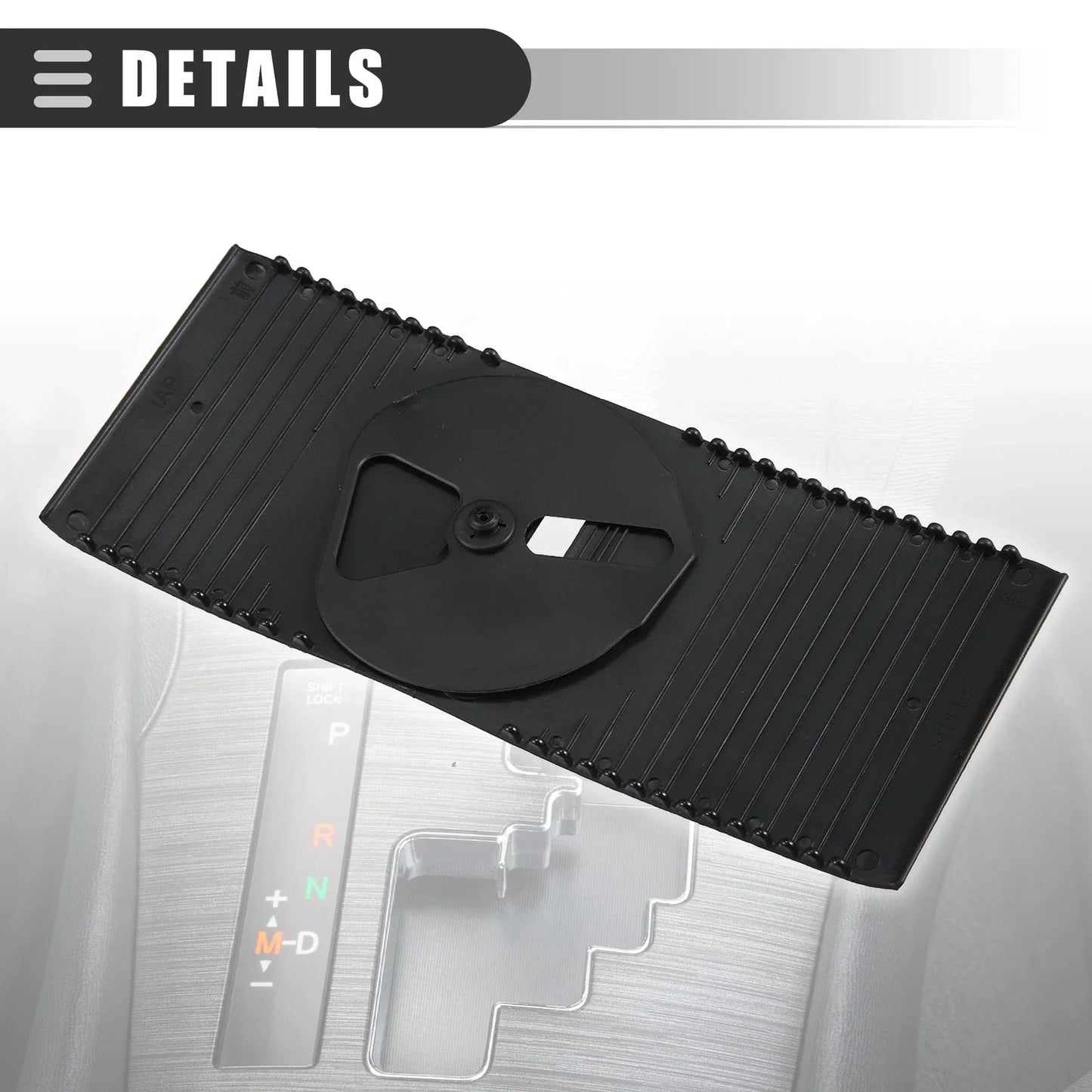 Center Console Slider Cover for Lexus IS250 (2006-2013) - Black Plastic 1 Set