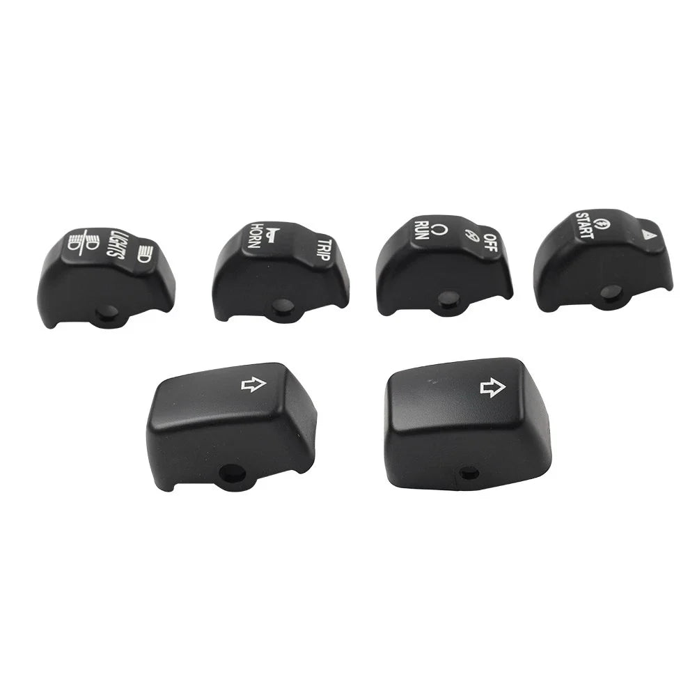 6x Handlebar Control Switch Cap Button for Harley Sportster Iron 883 1200