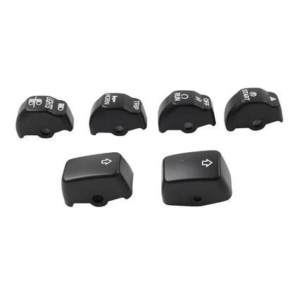6x Handlebar Control Switch Cap Button for Harley Sportster Iron 883 1200