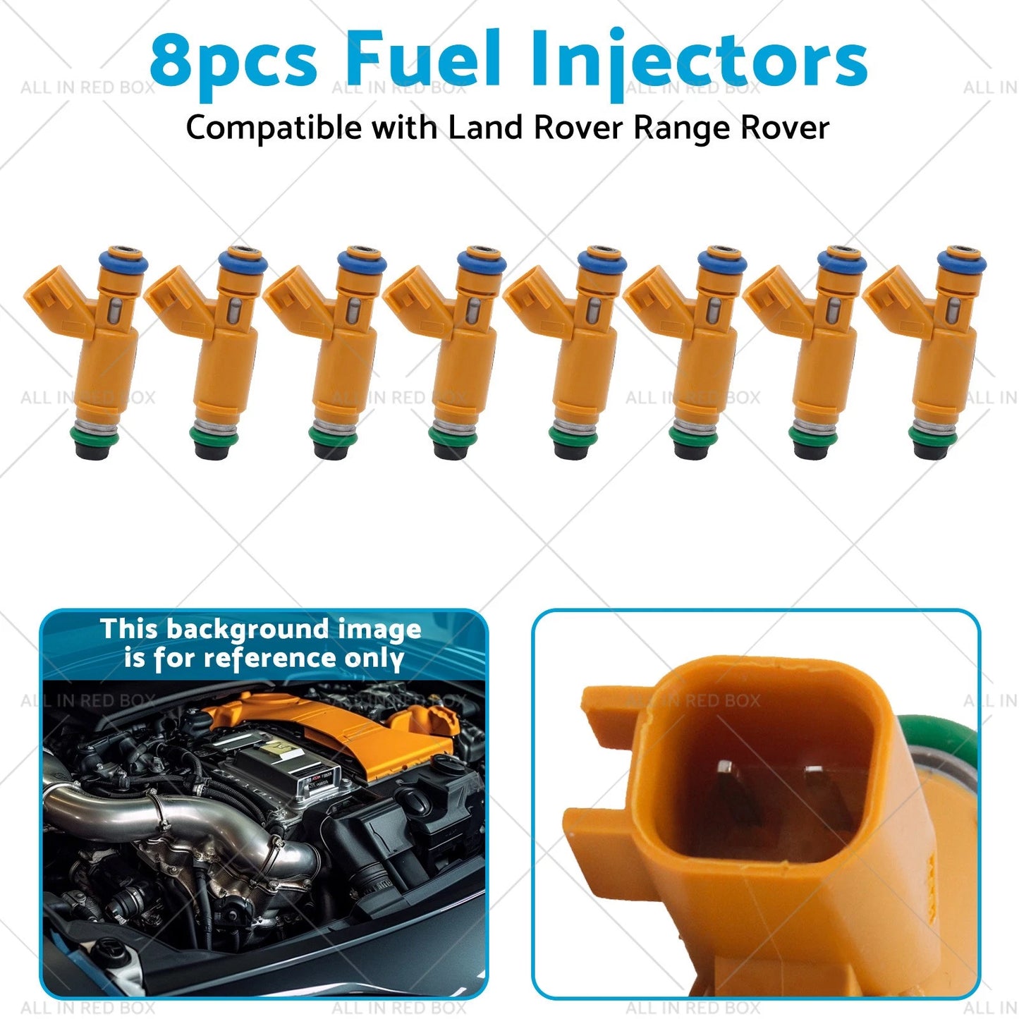 8 x Fuel Injectors for Land Rover Range Rover 4.4L (2005-2009)