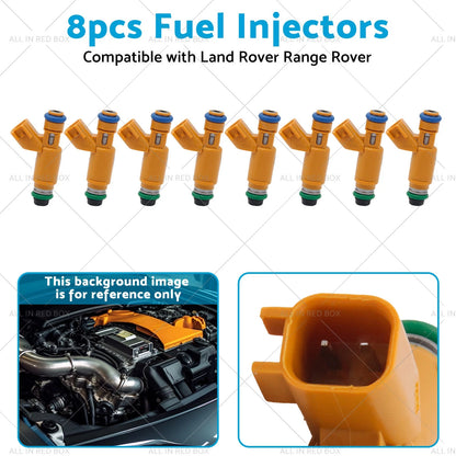 8 x Fuel Injectors for Land Rover Range Rover 4.4L (2005-2009)