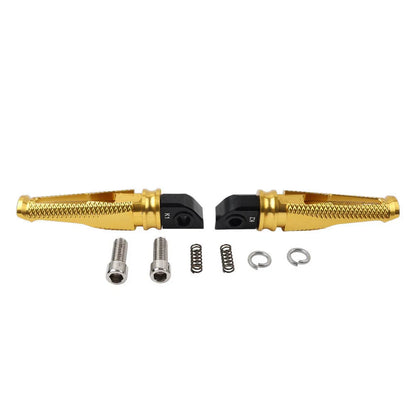Gold Rear Passenger Foot Pegs for Daytona 675, 955i, Tiger 1050 (2006-2017)
