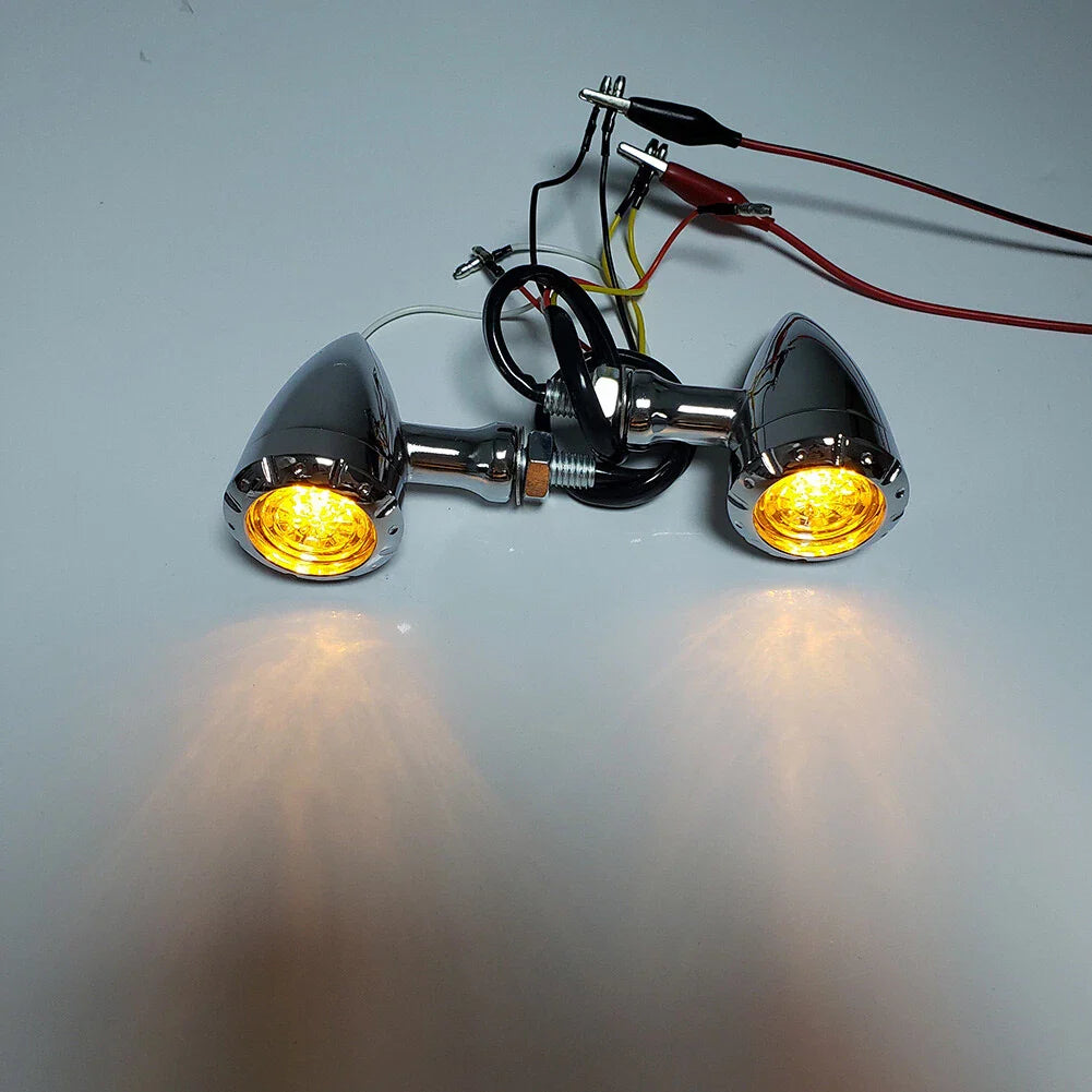 Motorcycle LED Red/Amber Brake Blinker Tail Lights for Harley