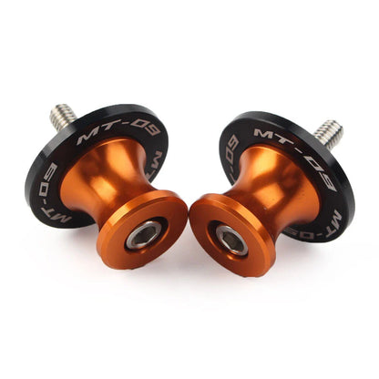 6MM Swingarm Spools Sliders (2) Orange for YAMAHA MT-09 FZ09 (2013-2022)