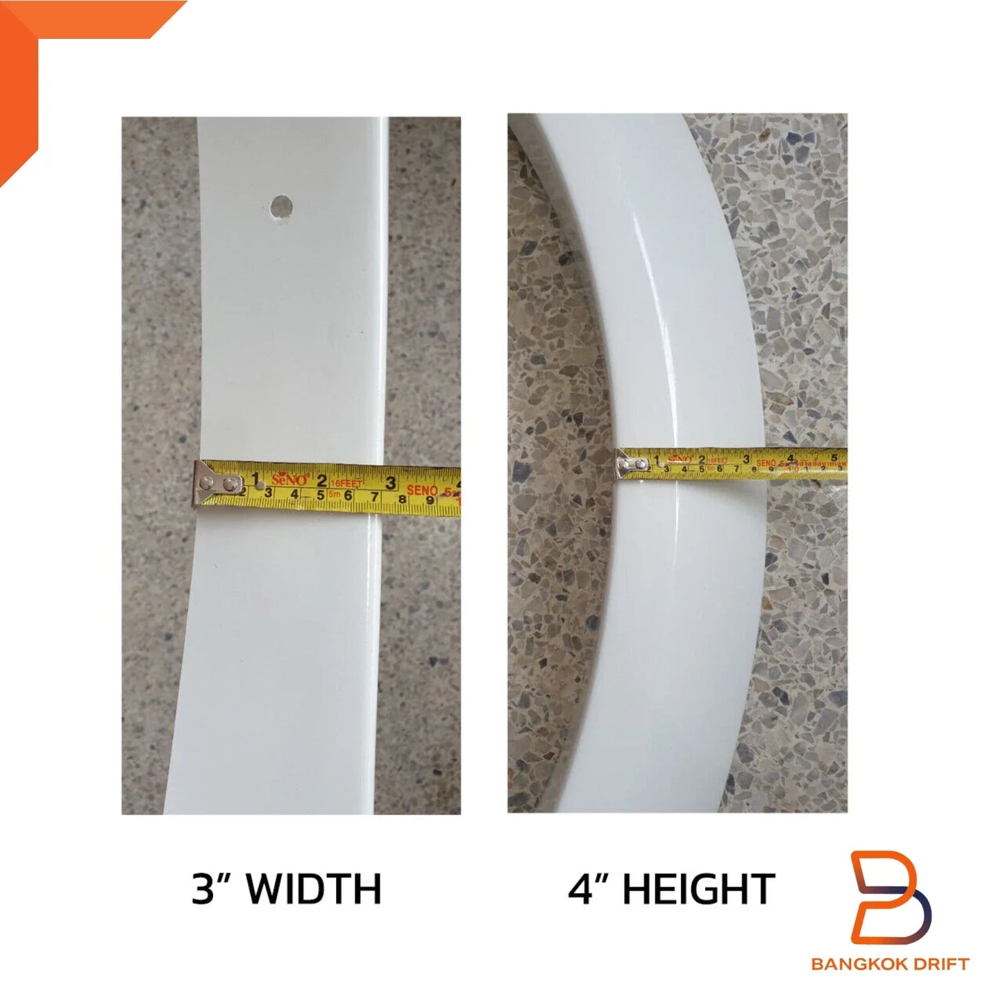 W32 White Fender Flares Wheel Arches for Mitsubishi Triton Ute (05-15)