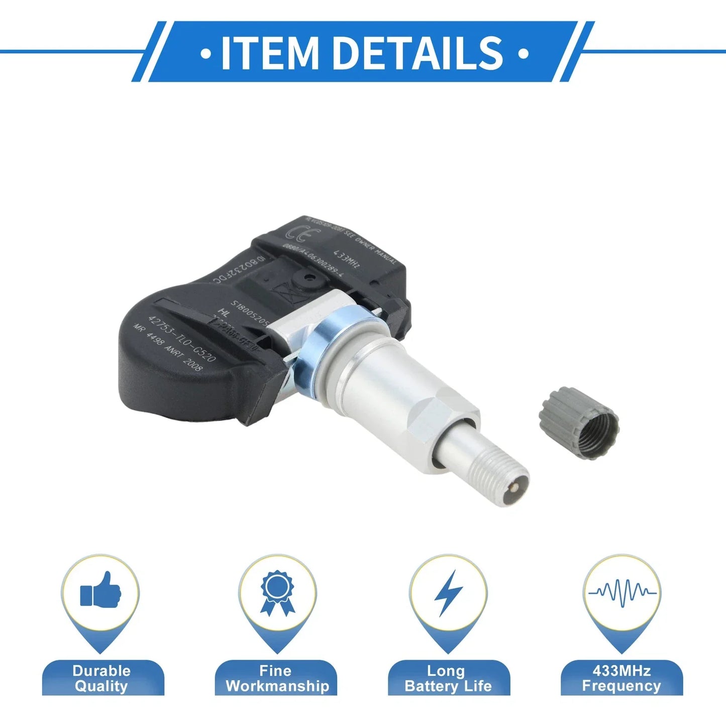 TPMS Sensor for Honda Accord 2013-2018 (2 x Sensors)
