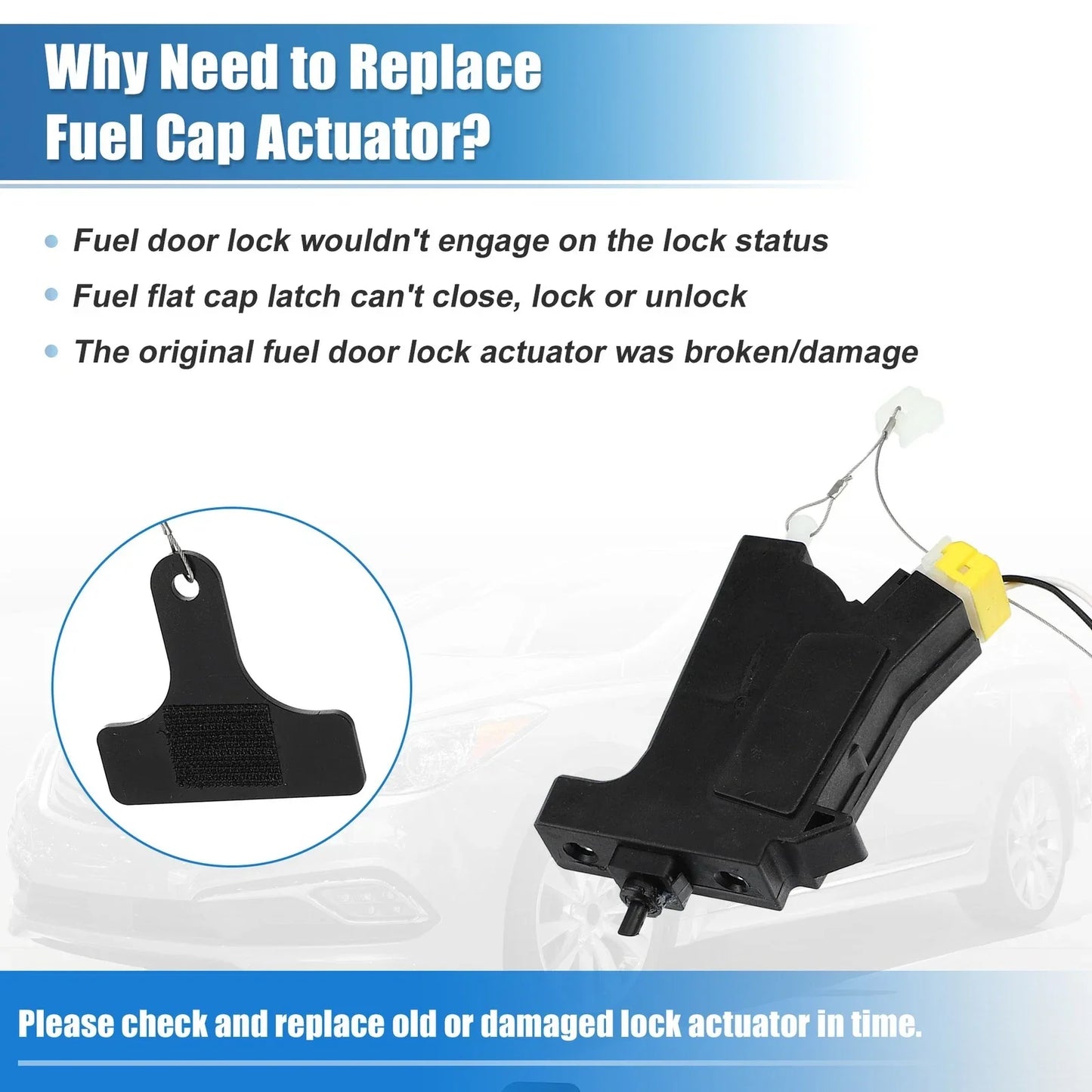 Fuel Filler Door Opener Actuator for Hyundai Sonata (2009-2014)