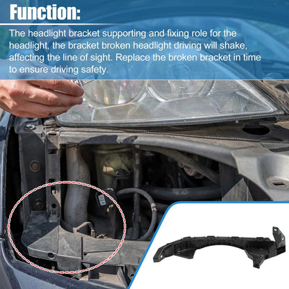Left Driver Side Headlight Support Bracket for Honda Accord (2013-2017)
