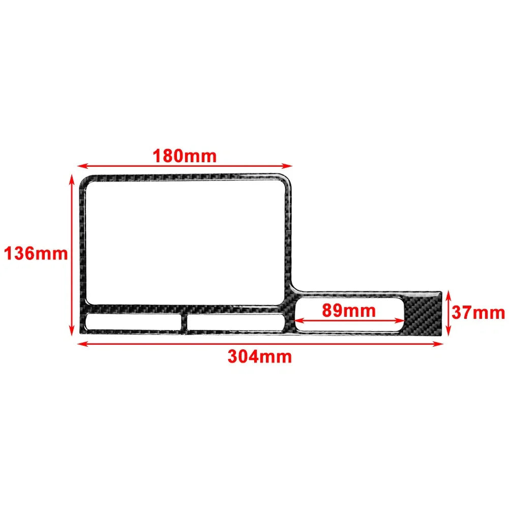 GPS Navigation Panel Cover Trim for Nissan GTR R35 (2008-2016) Red