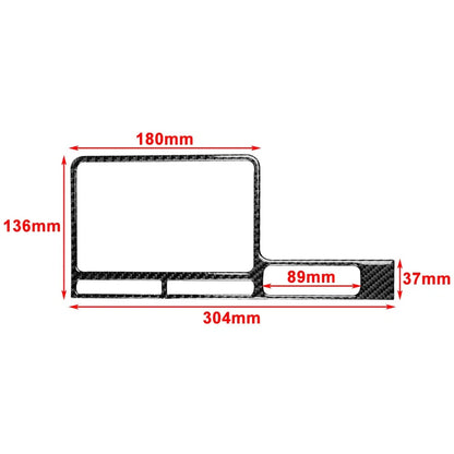 GPS Navigation Panel Cover Trim for Nissan GTR R35 (2008-2016) Red