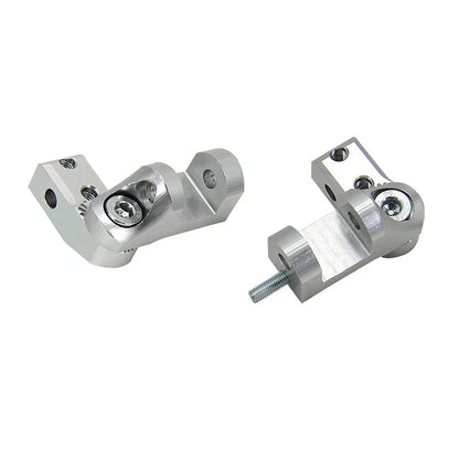 Silver Aluminum CNC Motorcycle Foot Pegs