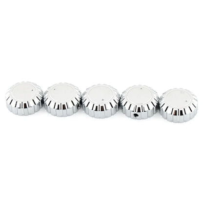 5Pcs Chrome Aluminum Radio Knobs for Honda GL1500 Goldwing (1988-2000)