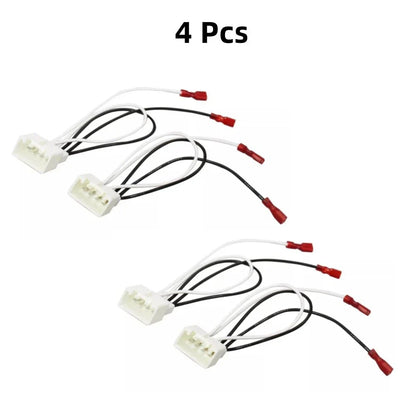 4 x Car Speaker Connector Harness Adapter for Ford Focus, Mazda RX8, Lincoln MKX